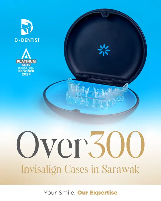 300 aligner cases and counting, social proof ad made by HPA for a Malaysian clinic