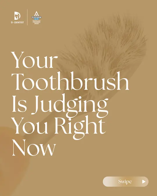Your toothbrush is judging you, patient education ad made by HPA for a Malaysian clinic