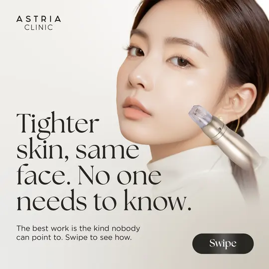Tighter skin, same face, treatment demand ad made by HPA for a Malaysian clinic